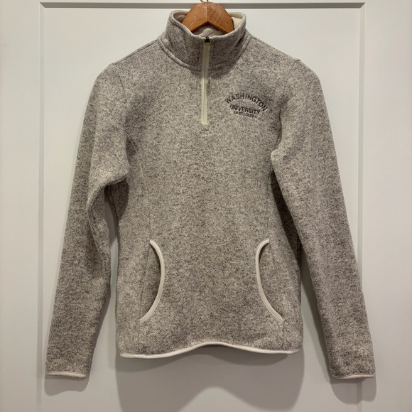 Charles River Apparel Tops - Charles‎ River Washington University St Louis Fleece Pullover 1/4 Zip Women's S